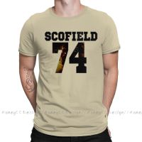 Men Tshirt Scofield 74 Unisex Clothes Shirt Design Prison Break Tv Series Plot Crime O Neck Cotton T-Shirt Plus Size