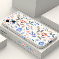 เคสสวนโรแมนติก IPhone 15 14 13 12 11 Plus Pro Max Mini ซิลิโคนเหลวรูปแบบด้านข้าง