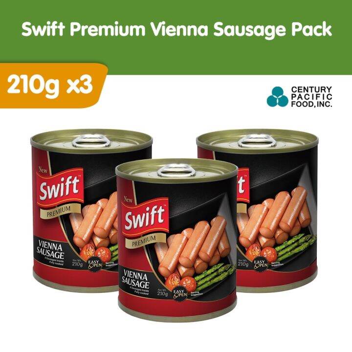 Swift Premium Vienna Sausage 210g x3 | Lazada PH