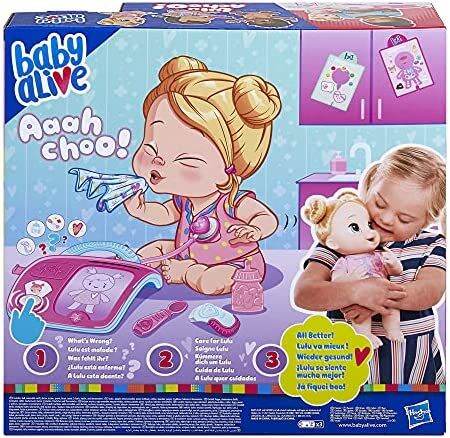 ตุ๊กตา-baby-alive-lulu-achoo-ของเล่นคุณหมอแบบโต้ตอบขนาด-12-นิ้ว-ราคา-2-690-บาท