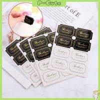 P-CUTE 40/60pcs ของชำร่วยงานแต่งงาน กลม เบเกอรี่เครื่องประดับ หัตถกรรมปิดผนึก อุปกรณ์ปาร์ตี้ สติ๊กเกอร์ทำมือ ตกแต่งเทศกาล ขอบคุณ ฉลากกล่องของขวัญ