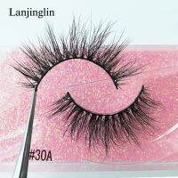 Fake Lashes 1 Pairs 3D Mink Lashes Fluffy Dramatic Eyelashes Makeup Wispy Mink Lashes Natural Long False Eyelashes Extension