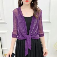 Hot sell The spring and autumn period and the small white gauze cape coat female cardigan with a big yards short lace female ice tank top western style clothes