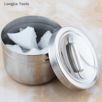 Longjia Tools สแตนเลสทางการแพทย์ทันตกรรมฝ้ายถังแอลกอฮอล์ฆ่าเชื้อภาชนะ