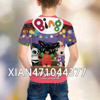 Cute Cartoon Kids British Bing Bunny 3d T-shirts Boys Girls Short Sleeve Children Funny 011