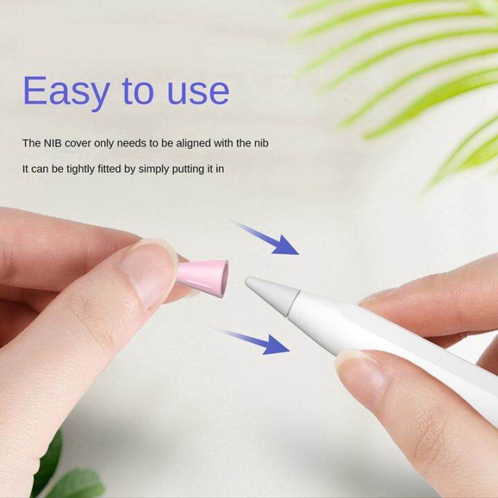 for-apple-pencil-1-2nd-huawei-10pcs-silicone-replacement-pencil-tips-cover-touchscreen-stylus-pen-case-nib