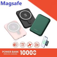 ชาร์จแบตไร้สาย Powerbank 10000mah พาวเวอร์แบงค์ แม่เหล็กไร้สาย เพาเวอร์แบงค์ไร้สาย Magsafe Quick Charge4.0