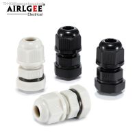 ☒ 10PCs Waterproof Cable Gland M8 M10 M12 M16 M20 M25 M32 M36 M40 White Black IP68 Plastic Nylon Cable Wires Connector