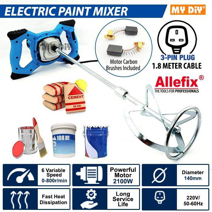 MYDIYSDNBHD Allefix Electric Paint Mixer Blender Power Tool Cement