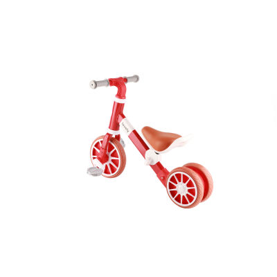 สกู๊ตเตอร์เด็กชายเด็กหญิงเด็กเล็กรถสามล้อของเล่นสำหรับเด็กจักรยานทรงตัวแบบ2อิน1พร้อมแป้นเหยียบ