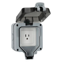 Outdoor Wall Sockets US Outlet Plug Electrical 15A Power Outlets IP66 Weather Dust Proof Waterproof Outside Masterplug 12 Way