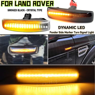 1Pair Repeater LED Dynamic Indicator Turn Signal Side Marker Light For Land Rover Range Rover Sport Discovery 3 4 Freelander 2