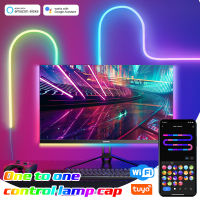 RGB IC WIFI แสงนีออน DIY ไฟ Led บาร์เสียง APP ควบคุมเพลงซิงค์ทีวีแสงไฟคริสต์มาสเกมห้องนั่งเล่นห้องนอนตกแต่ง