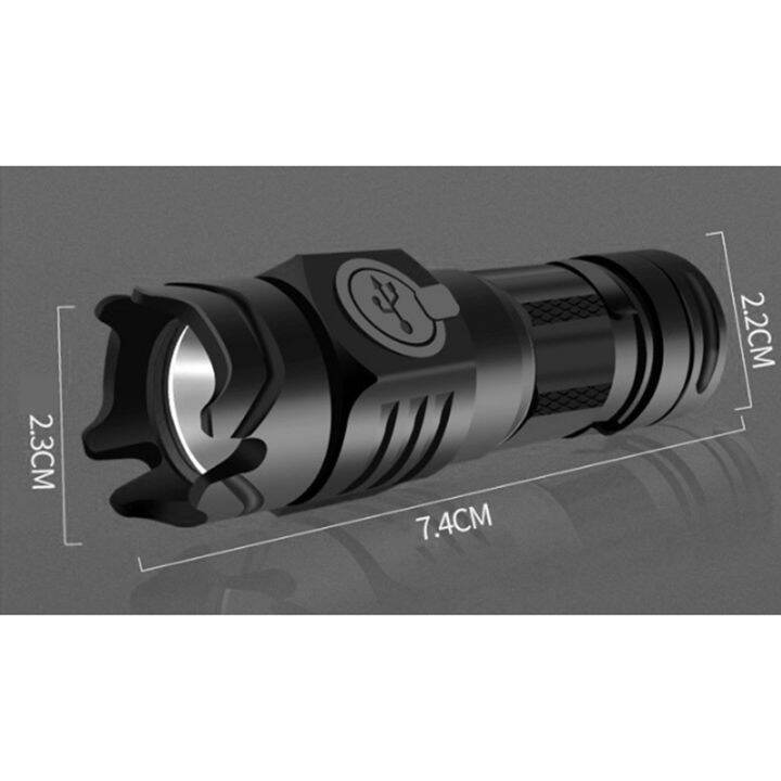 strong-light-flashlight-usb-rechargeable-flashlight-tactical-mini-flashlight-usb-rechargeable-fixed-focus