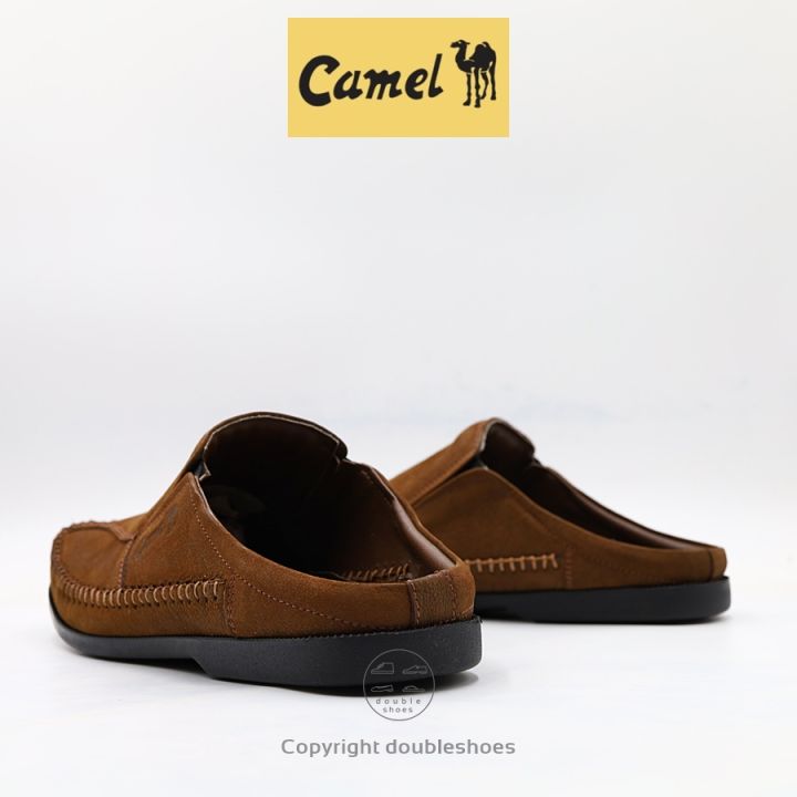 camel-รองเท้าคัทชูเปิดส้น-หนังแท้-หนังลายช้าง-พื้นนุ่ม-เย็บพื้น-รุ่น-cm108-ไซส์-40-45