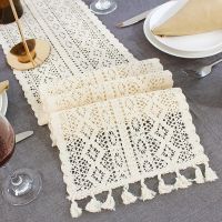 【small stationery】    NordicMacrame TableHollow OutWoven TasselsRustic Tapestry Tablecloth Cover Decoration