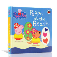 Original English version Peppa Pig pink pig girl Peppa at the Beach piggy page at beach press Ladybird childrens Enlightenment picture book, blackboard, childrens books.