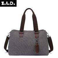 [COD] Maki Canvas Womens Shoulder Color Messenger Multi-Pocket Tote