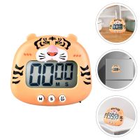 ▨๑ Alarm Clock Home Kitchen Timer Reminder Tiger Shaped Cooking Small Digital Clock