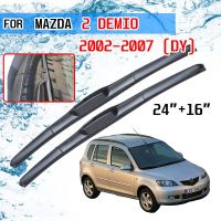 สำหรับ Mazda Demio 2 2002 2003 2004 2005 2006 2007 DY อุปกรณ์ตกแต่งรถยนต์กระจกหน้าใบที่ปัดน้ำฝนตัดแปรงรูปตัวยูตะขอ