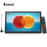 Eyoyo 16ทีวีแบบพกพาขนาดเป็นนิ้วพร้อมตัวรับสัญญาณคู่,ATSC และ NTSC, 1366x76จอภาพ8โทรทัศน์ขนาดเล็กรองรับ HDMI, AV, USB และวิทยุ FM พร้อมแบตเตอรี่และที่ชาร์จแบตในรถ,รีโมทคอนโทรลสำหรับรถยนต์,RV,ห้องครัวและตั้งแคมป์