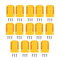 14-Packs Battery Holders for Dewalt 20V Mount Dock Fit for 20V 60V MAX Yellow (No Battery)