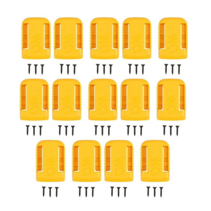 14-packs-battery-holders-for-dewalt-20v-mount-dock-fit-for-20v-60v-max-yellow-no-battery