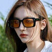 Square Sunglasses Women 2022 Luxury Brand Shades for Women Vintage Orange Punk Pink Shades For Women Men Oversized Sunglasses Goggles