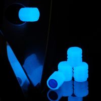 【CW】 Fluorescent Caps Car Tire Cap Motorcycle Tyre Hub Glowing Accessories