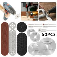 【CW】 60Pcs Diamond Cutting Disc Sanding Grinding Wheel Circular Saw Blade Woodworking Metal Dremel Mini Drill Rotary Tool Accessories