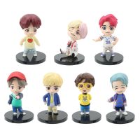 【Best-Selling】 Toy Shoy &amp; Stationers 7ชิ้นดาวเด่นของทีมเกาหลี Bangtan Boys Jeon Jung Kook Kim Kim โมเดลหุ่นของเล่นเด็กตุ๊กตาประดับ