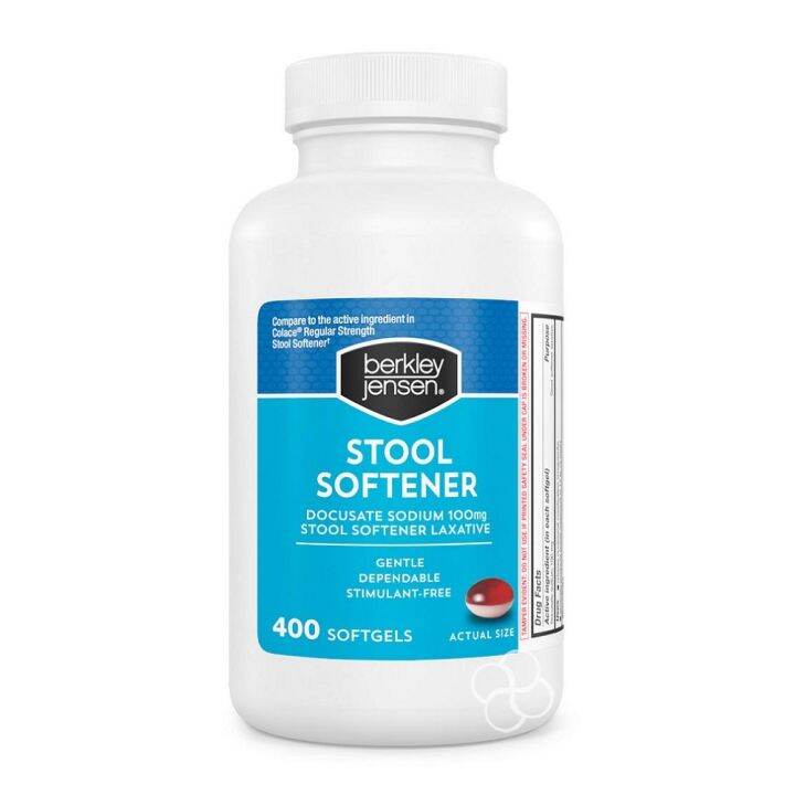 Berkley Jensen Stool Softener 400 Softgels Lazada PH