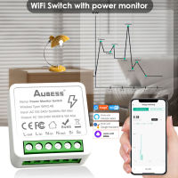 Tuya สมาร์ทสวิทช์16A Wifi สวิตช์ไฟสองทางควบคุมด้วยพลังงานวัดแสงทำงานร่วมกับ Alexa Home Yandex Alice Smart Life