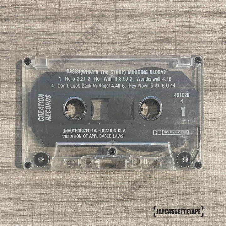 เทปเพลง-เทปคาสเซ็ต-เทปคาสเซ็ท-cassette-tape-เทปเพลงสากล-oasis-อัลบั้ม-whats-the-story-morning-glory