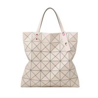 Issey Miyake Bag March new 6-grid large-capacity matte rhombus bag one-shoulder handbag tote bag