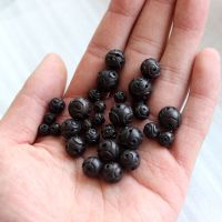 10pcs/lot Natural Black Sandalwood Spacer Beads 6mm 8mm 10mm 12mm Engarved Charms Buddha Wooden Beads Finding DIY Jewelry Making