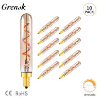 Grensk T20T6 LED E14 220V Dimmable 2W Edison LED Long Tube Pendant Lighting 20W Incandescent Replacement Bulbs Super Warm 2200K