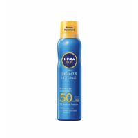 Nivea sun protect &amp; dry touch sun spray spf 50นีเวีย ซัน กันแดดผิวกาย โพรเท็คแอนด์ดราย ทัช ซัน สเปรย์ เอสพีเอฟ50 200 มล.