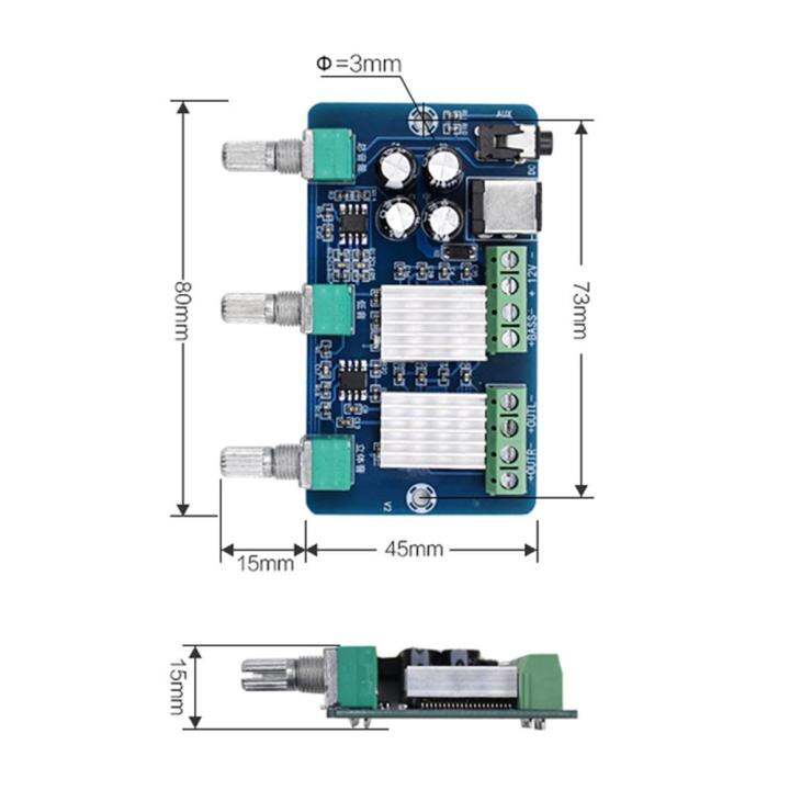 dc-12โวลต์2-15วัตต์30วัตต์-xh-a355เพาเวอร์แอมป์ดิจิตอล2-1ช่องพร้อมปรับแต่งคุณภาพเสียงระดับ-hd-เพาเวอร์แอมป์ดิจิตอล