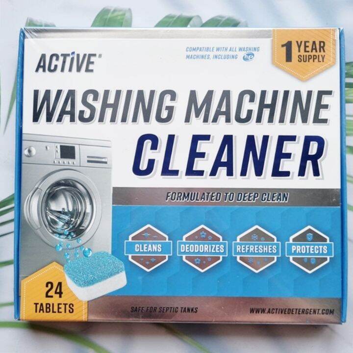 (ACTIVE®) Washing Machine Cleaner Formulated to Deep Clean 24 Tablets