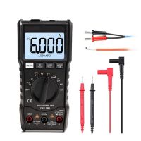 LCD Digital Multimeter AC/DC Voltage Diode Current Tester Volt Meter Ammeter Voltmeter Amps Ohms Temperature Tester Digital 6000 Counts Multimetro Backlight Display