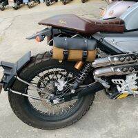 【YD】 Motorcycle Tail  Fork Storage Waxed Canvas Front Luggage for Sportster