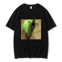 Funny Borking Frog Graphic Tshirt Summer Mens Loose Tees Unisex Pure Cotton T-shirt Men Vintage Casual Oversized T Shirt