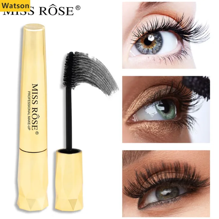 Watson MISS ROSE Mascara Màu Đen Mascara Làm Mịn Kéo Dài Uốn Cong Thanh