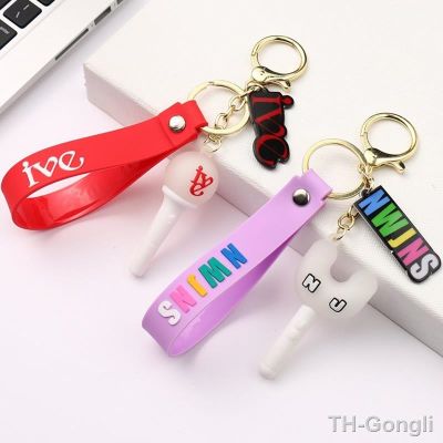 【hot】♟♚  Kpop Newjean Stick Pendant Keychain IVE New Jeans MINJI HANNI DANIELLE HAERIN HYEIN Lightstick Silica Gel Keyrings gift