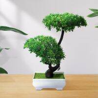 【YF】♝  Artificial Plastic Bonsai Small Pot Fake Potted Room Table Decoration Garden Arrangement Ornaments