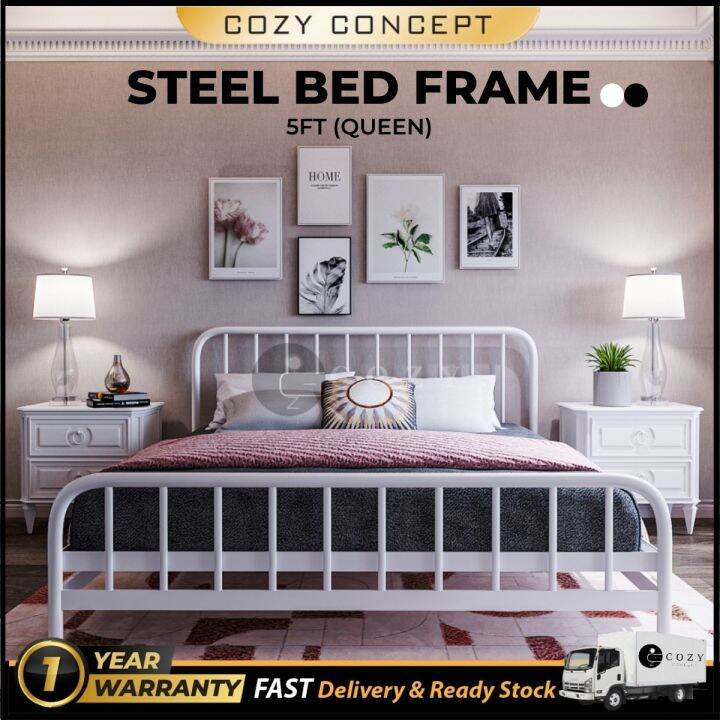 [READY STOCK] 5ft Katil Besi Queen / Steel Queen Bed High Quality Bed ...