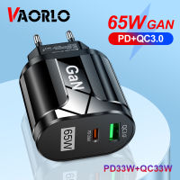 VAORLO อะแดปเตอร์ชาร์จเร็ว,อะแดปเตอร์สำหรับชาร์จเร็ว USB + PD 3.0วัตต์33วัตต์สำหรับ Huawei XiaoMi Samsung Type-C ชาร์จเร็วแบบยุโรปสหรัฐอเมริกาสหราชอาณาจักร