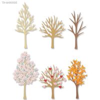 ☜ Seasonal Trees Metal Cutting Dies Hearts Flowers Die Cuts for DIY Scrapbooking Card Making 2022 New Crafts Templates Mould 08