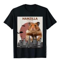 HotFunny หนูแฮมสเตอร์เสื้อยืด Hamzilla-ของขวัญน่ารักสำหรับหนูแฮมสเตอร์คนรักเสื้อยืดท็อปส์เสื้อที่มีอยู่ทั่วไปผ้าฝ้ายแฟชั่นฤดูร้อนบุรุษ